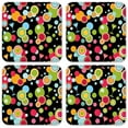 thumbnail image 1 of Vinyl Drink Coasters - Set of 4 - Martini Polka Dots, 1 of 3