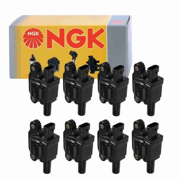 8 pc NGK 48882 Ignition Coils for 12619161 12669351 E1243 IC849 UF-743 UF743 Spark Plug Wire Boot