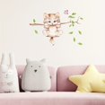 thumbnail image 2 of Cartoon Kitten Branch Wall Sticker, Paper Wall Sticker, Removable Paper Window, Kids Nursery Living Room Wall Sticker, 25x70cm, 2 of 4