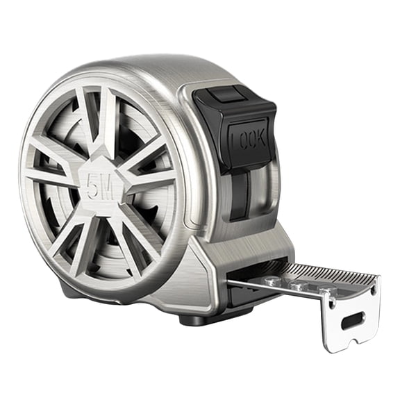 Hollow Measuring Tape with Double Lock for Industry Home Rustproof Metric Ruler Stainless Steel Tape Measure 5m