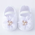 thumbnail image 5 of Coduop Baby Girl Princess Mary Jane Shoes Wedding Dress Flat Shoes with Free Headband, 5 of 6