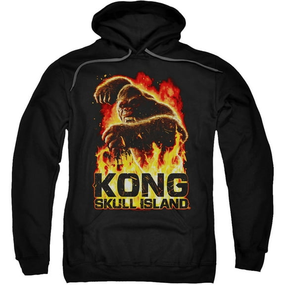 Kong Skull Island Men's  Out Of The Fire Hooded Sweatshirt Black