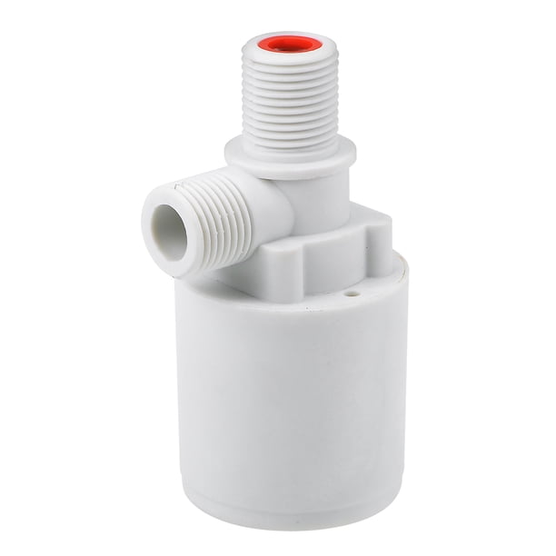 Válvula de bola flotante G1/2 rosca plástica vertical automática de llenado sensor de control de nivel de agua con filtro
