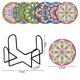 thumbnail image 4 of Cuadros Decorativos Juego de posavasos de 6 uds juego de posavasos de madera DIY acrílico para cualquier tipo de mesa regalo perfecto Wdftyju  embutido en tela, 4 of 4
