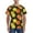 Orange Lemon, variant on Sunflowers Print Men's Dry Fit Mesh Athletic Shirts Moisture Wicking Tennis T-Shirt Tops