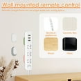 thumbnail image 3 of CHUANK Magnetic Remote Control Holder Wall Mount 4 Pack Upgrade Remote Control Organizers Storage Self-Adhesive TV Remote Control Rack for Back of TV Black, 3 of 11