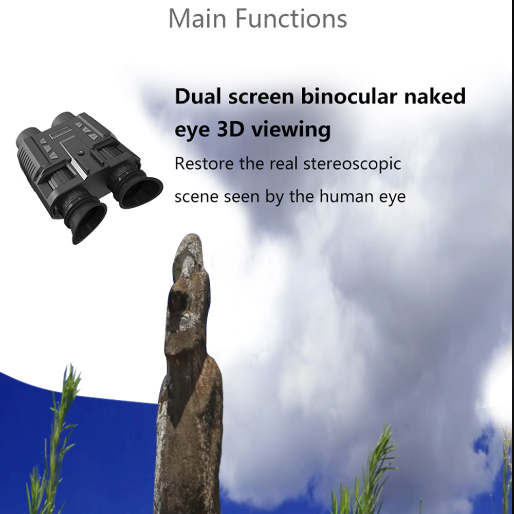 JIFON Dual Screen Night Vision Binoculars with Head Mounted Goggles for Military Game Hunting