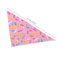 thumbnail image 3 of Disketp Pink Donut Dog Bandanas 1PC Triangle Adjustable Puppy Bandana Bib Handkerchief for Large Medium Girl Dogs Pets Gift, 3 of 6