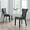 Gray, variant on Modway Silhouette 20" Velvet Dining Chairs in Emerald Green/Black (Set of 2)