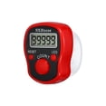 thumbnail image 3 of Unique Bargains 0-99999 5 Digital LED Display Finger Tally Counter with Case, White, Red, 3 of 5
