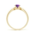 thumbnail image 2 of ANGARA Natural 0.45 Ct. Amethyst Solitaire Ring in 14K Yellow Gold for Women (Ring Size: 3.5), 2 of 9