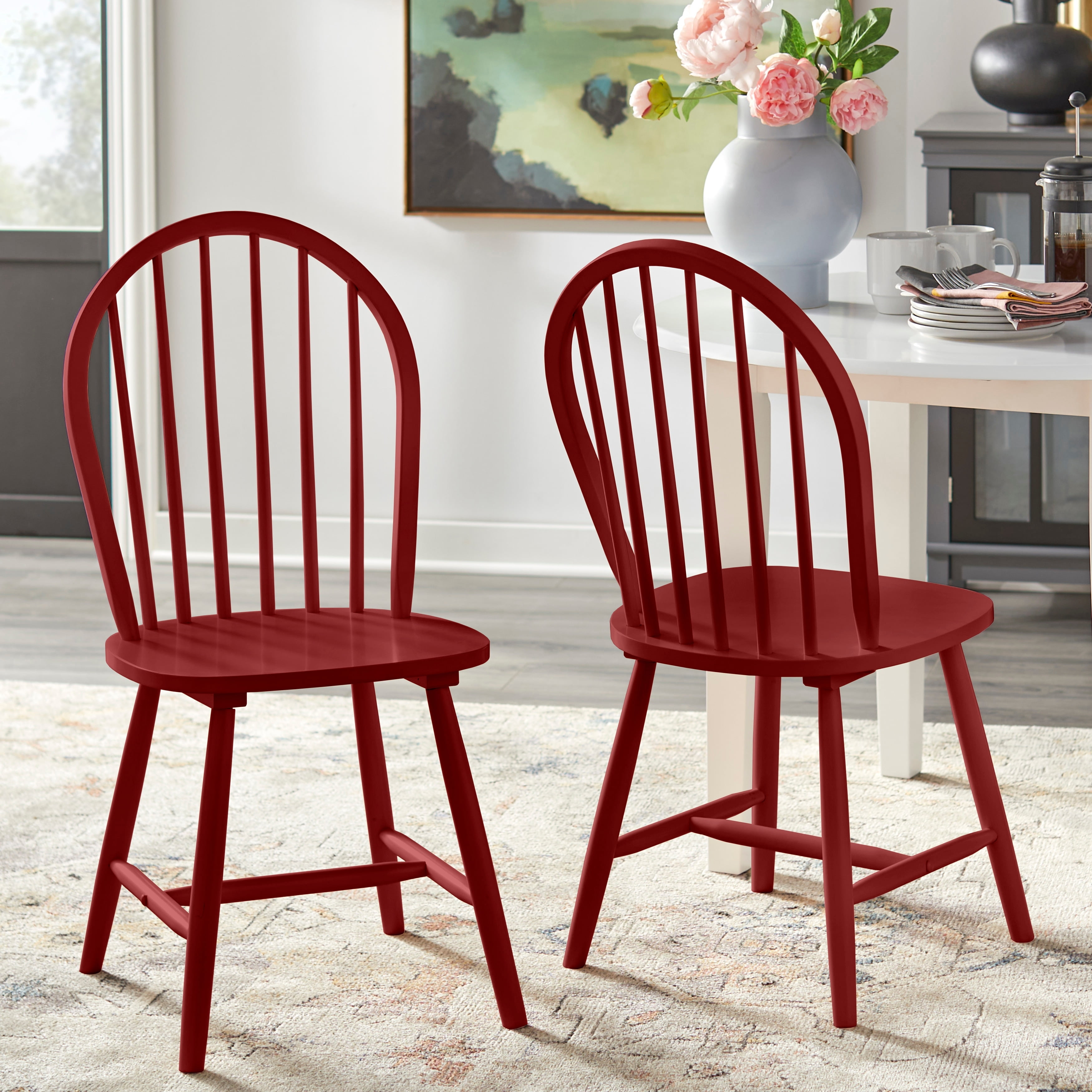 Red farmhouse chairs hot sale