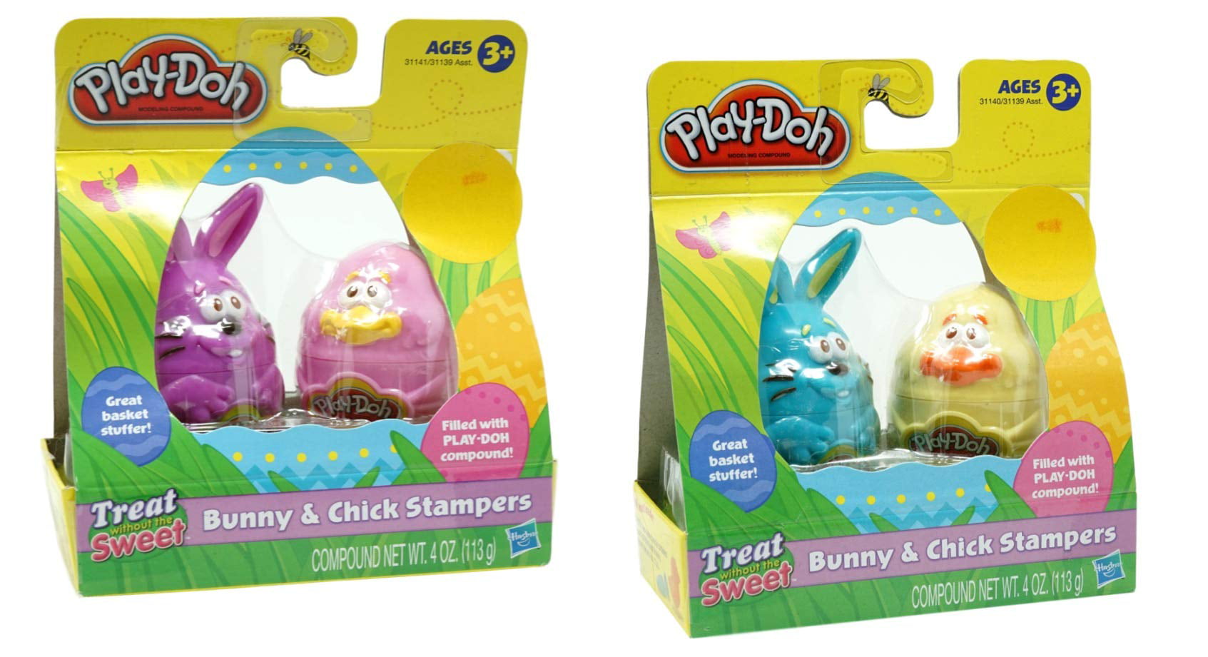 FREE SHIPPING Play-Doh Spring Character Bunny and Chick Stampers 