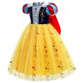 thumbnail image 2 of Girls Snow White Princess Costume Carnival Halloween Christmas Birthday Party Dress, 2 of 7
