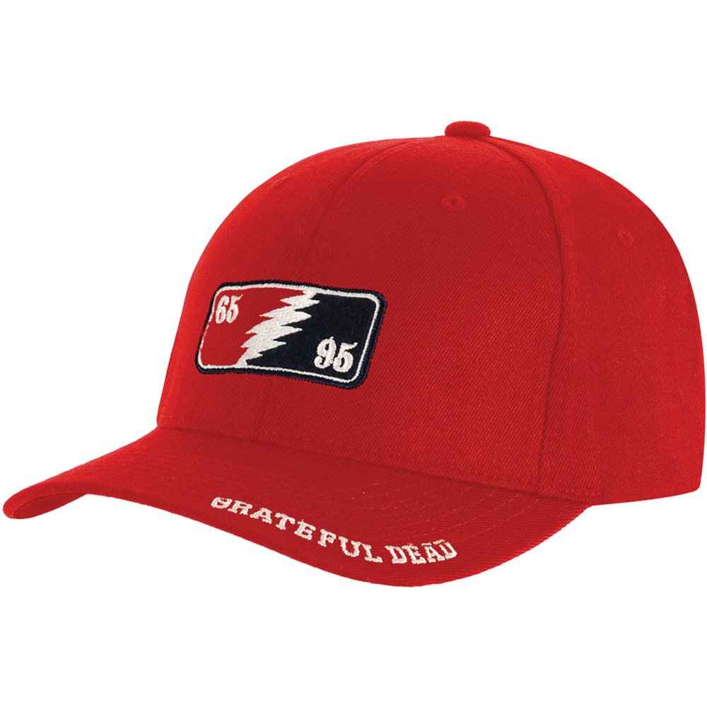 Grateful Dead Grateful Dead Men's GD 65/95 Baseball Cap Red Walmart
