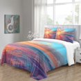 thumbnail image 4 of Modern Bedding Cover Set Beach Sunset Printed Comforter Cover Pillowcase Adult Bedroom Decor,Queen (90"x90"), 4 of 5