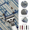 thumbnail image 5 of Entryway Rug 2'x3', Nautical Archor Kitchen Runner Rugs Non-Slip Carpet Mats, Vintage Country Ocean Archor Blue Stripes Bedside Rugs Runners Washable Floor Carpet for Bathroom Laundry Room, 5 of 8