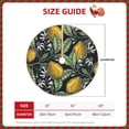 thumbnail image 2 of Fuzoiu Citrus Fruits Elegant Lemons Print Christmas Tree Skirt,Xmas Christmas Decorations,Xmas Tree Mat for Farmhouse Holiday New Years Home Party Decor Tree Rugs-30", 2 of 6