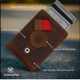 thumbnail image 2 of Genuine Leather Airtag Wallet | Credit Card Bifold Wallet for Apple Air Tag GPS | Minimalist RFID Blocking Slim Wallet | Multifunctional with Money Clip - Gift Box… (Brown), 2 of 8