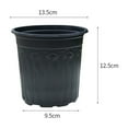 thumbnail image 3 of 5 Pcs 1 Gallon Nursery Pots - Thick Plastic Seedling & Flower Plant Containers for Gardening., 3 of 6