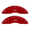 thumbnail image 3 of MGP 4 Caliper Covers Engraved Front & Rear MGP Red finish silver ch Fits select: 2013-2017 AUDI A6 PREMIUM PLUS, 2012 AUDI A7 PRESTIGE, 3 of 4