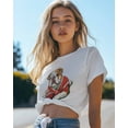 thumbnail image 4 of T Shirts for Women Short Sleeve Cotton Crewneck T-Shirt, French Bulldog Rugby Sport Tee Tops Casual Basic T-Shirts, XS-5XL White XXL, 4 of 7