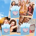thumbnail image 5 of 11.8 x 10.4 Inch Floral Paper Gift Bags Spring Party Bags with Handles Tissue Rectangle Printed Light Blue Heart Flower Shopping Wrap Storage Paper, 5 of 5