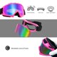 thumbnail image 4 of Gafas de Esquí LJDJ Snowboard UV400 Protectoras Paquete de 2 para Niños, 4 of 7