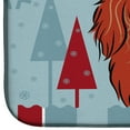 thumbnail image 4 of Winter Holiday Longhair Red Dachshund Dish Drying Mat, 4 of 7