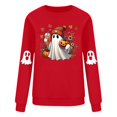 thumbnail image 3 of Halloween Sweatshirts for Women 2025 Long Sleeve Crewneck Cute Boo Ghost Graphic Sweatshirt Pullover Tops, 3 of 6
