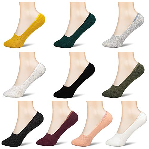 5 Pairs Non slip Love Heart Stealth Socks Cotton Boat Shallow Socks Soft