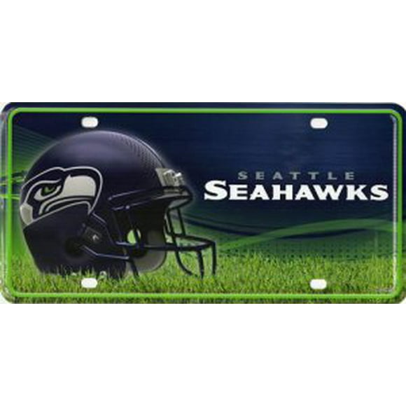 Plaque d'Immatriculation en Métal des Seahawks de Seattle