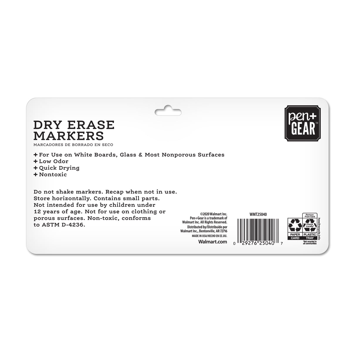 Pen + Gear - 4ct Chisel Tip Dry Erase Markers - Assorted Colors