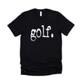 thumbnail image 4 of Distressed Golf Type Shirt for Golfer Men and Women Casual Golf Shirt for Husband Black Shirt Adult X-Large, 4 of 5