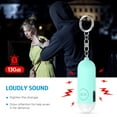 thumbnail image 2 of Keychain Alarm, 130dB Loud Personal Alarm with LED Flashlight Rechargeable Safety Alarm Keychain for Woman Kids Students Girls Elderly Blue 2PCS, 2 of 9