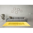 thumbnail image 3 of Ahgly Company Indoor Rectangle Solid Yellow Modern Area Rugs, 5' x 8', 3 of 4