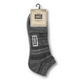 thumbnail image 2 of Hanes Men's 1901 Heritage Half Cushion Low Cut Socks 3-Pack Gray/Gray/Black 6-12, 2 of 2