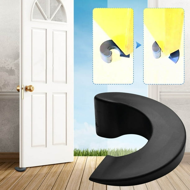 Tope de Puerta de Seguridad Antideslizante para El Hogar, con Cuña de Succión, Tapón de Puerta, Tope de Puerta Superior