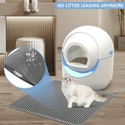 ADVTSPRS Self Cleaning Litter Box for Multiple Cats, Safe Automatic Cat Litter Box with APP Control & Mat & 40 Liner, Blue