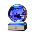 thumbnail image 2 of Ganfancp Bola de Cristal de Gran Tamaño de Noche 7-Colores Bola de Cristal Sólido Base de Metal Láser Grabado de Vidrio con Base de Madera Suministro de Energía Usb Decoración Ofertas Del Día Liquida, 2 of 7