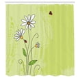 thumbnail image 3 of Ambesonne Daisy Shower Curtain, Chamomile Ladybugs Art, 69"Wx75"L, Multicolor, 3 of 5