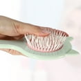 thumbnail image 4 of Unique Bargains 1pc Women Cat's Ears Airbag Hair Comb for Straight Curly Thick Wet Hair Green ABS TPR, 4 of 6