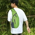 thumbnail image 6 of Xfvqtps Mens Crossbody Bags Foldable Waterproof Multifunctional Lightweight Sports Fashion Travel Hiking Shoulder Bags Green, 6 of 9