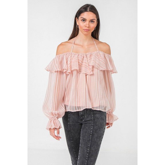 Halter Tie Woven Top