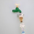 thumbnail image 3 of 3/4" or 1/2" Universal Threaded Tap Gardening Water Hose Adapters Quick Pipe Connector Fittings Brass Tap Adapters For Washing Machine Kitchen Bathroom Basin Faucet (Style J), 3 of 5