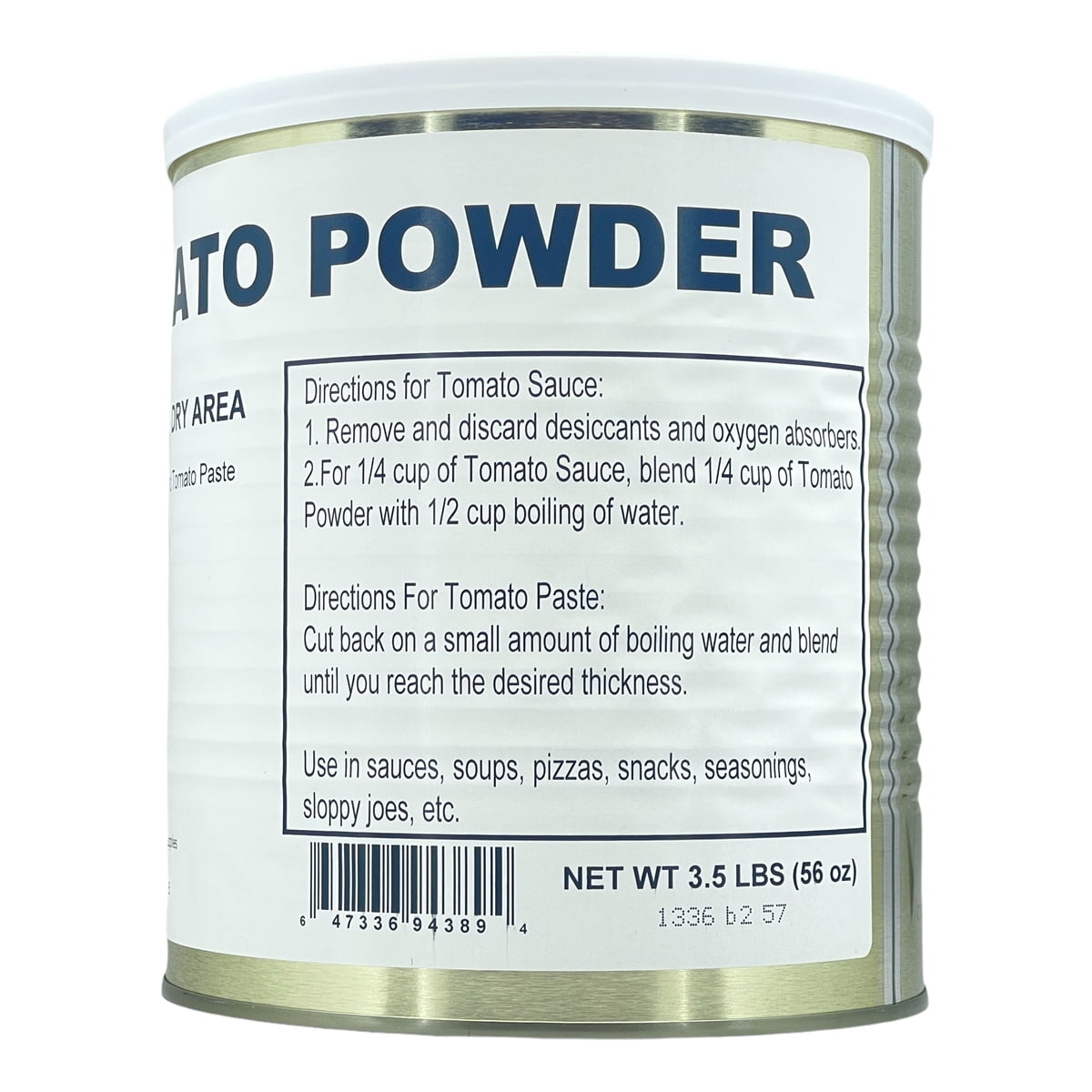 Military Surplus Freeze Dried Emergency Camping Hiking Food 25 Years+ Shelf Life Dehydrated Tomato Powder #10 Can - 6 Cans ✅