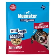 Muenster Perfect Balance Beef Bites Freeze-Dried Dog Food, Training Treats, Food or Topper, All Life Stages, 12 oz Pouch