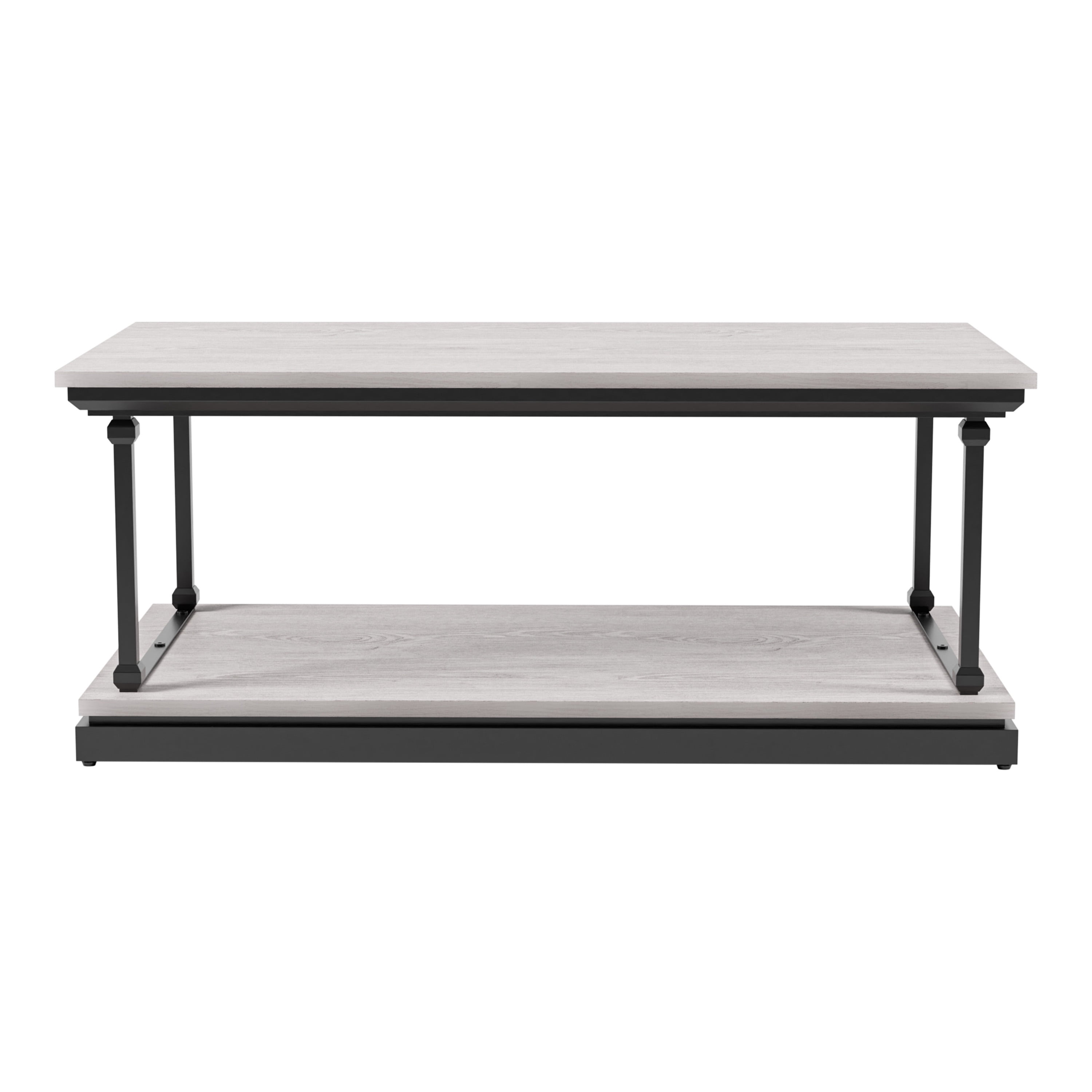 Furniture of America Laem 1-Shelf Coffee Table, Antique White