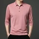 thumbnail image 5 of Blusa y camisa de manga larga con cuello vuelto para hombre, pijama deportivo para el hogar, camiseta de color liso, blusa deportiva de poliéster para hombre, 5 of 6