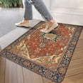 thumbnail image 3 of Bohemian Orange Ethnic Design Rug Welcome Doormat for Indoor/Outdoor Entrance Bohemian Orange Ethnic Design Rug Decoration Door Mat Kitchen Door Mat Bedroom Doormat 17x30 Inch, 3 of 6